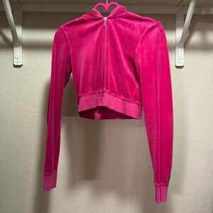 Juicy couture hot pink cropped vintage jacket S
